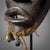 Brown Early 20th Century Dan Dean Gle Mask with Bells on Custom Stand For Sale - Image 8 of 11