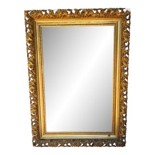 Antique French Rococo Revival Giltwood Frame – 35” X 50” For Sale