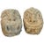 Mid 19th Century Two Carved Mayan Deity Limestone Architectural Carvings or Elements For Sale