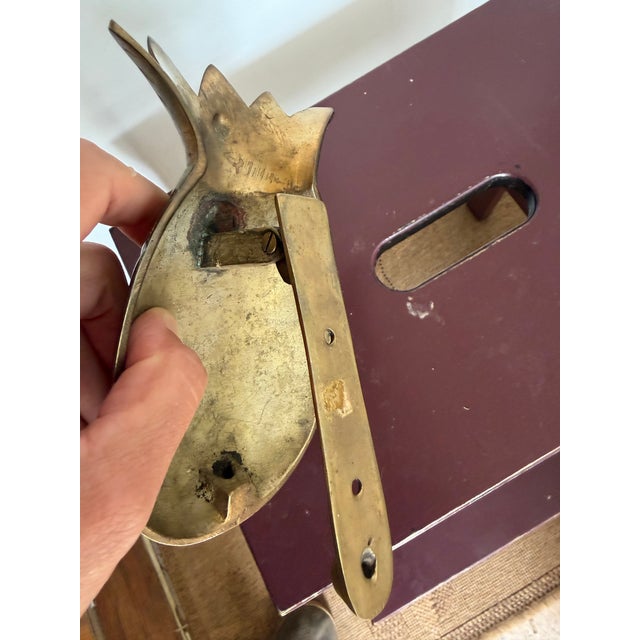 Vintage Brass Pineapple Door-Knocker For Sale - Image 4 of 4