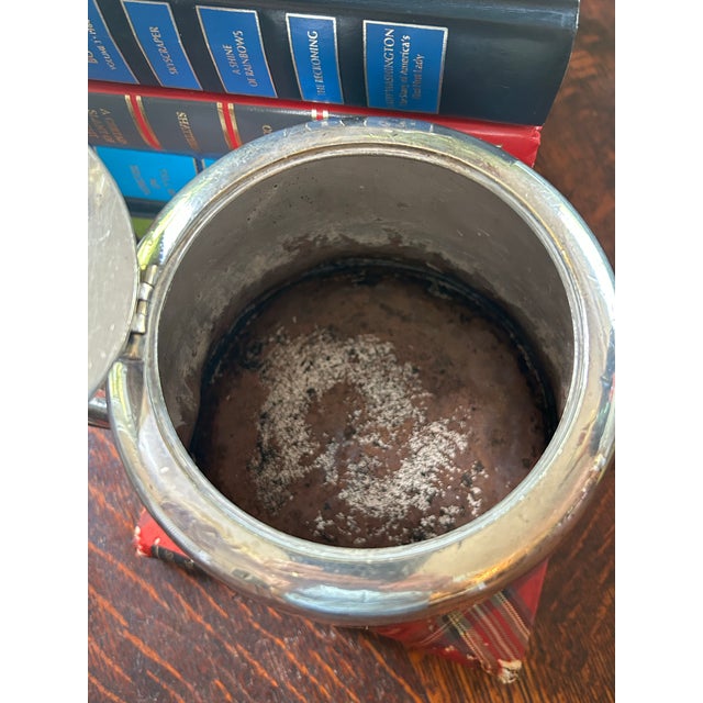 Antique British Military Silverplate Teapot by Walker & Hall – Royal Scots Greys Regiment Crest, c.1900 For Sale - Image 9 of 10