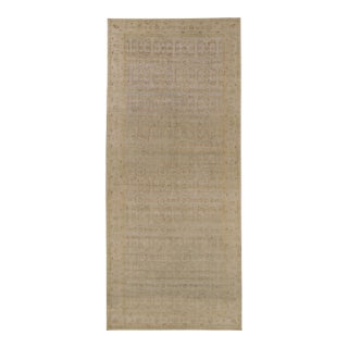 Rug & Kilim’s Modern Runner Rug in Traditional Dual-Toned Floral Pattern For Sale