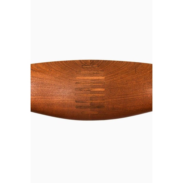 Scandinavian Modern JH-505 Cowhorn Chair in Teak and Cane attributed to Hans J. Wegner, 1952 For Sale - Image 3 of 10
