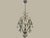 Crystal Beaded Light Pendant with Light Blue Murano Glass Tear Drops, 1960s For Sale - Image 13 of 13