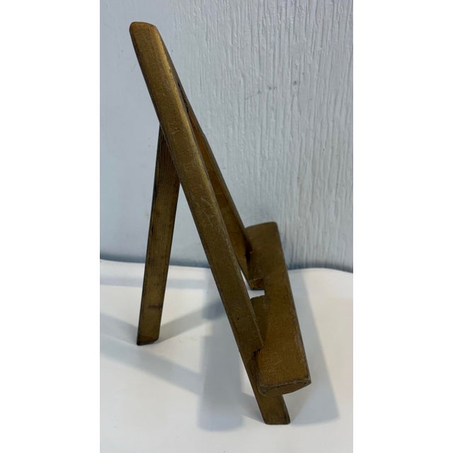 Vintage Gilt Wood Petite Easel For Sale - Image 4 of 6