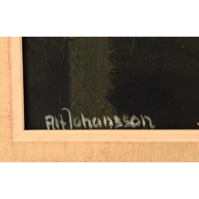 Alf Johansson, Abstract Composition, 1960s, Oil on Canvas For Sale - Image 6 of 8