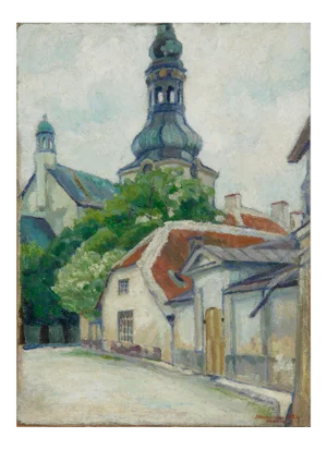 Alexander Yakovlevich Kramarev, Revel, The Dome Cathedral, Oil on Canvas