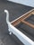 French Shabby Chic Painted White Carved Full Size Bed 6446 For Sale - Image 9 of 14