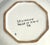 Ceramic MCM Italian DeSimone Octagonal Ceramic Hand Painted Angel Plate For Sale - Image 7 of 7