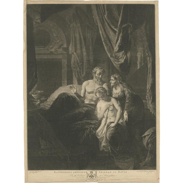 Late 18th Century Shepherds Bringing Abishag to David, 1779, Paper For Sale - Image 5 of 5