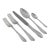 Flatware Hand-Forged Sterling Silver 6-Piece Place-Setting, Pointed End Georgianby C. J. Vander For Sale
