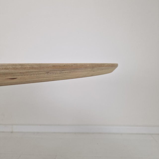 Wood Large Oval Dining Table in Oak by Pierre Paulin for Artifort, 2018 For Sale - Image 7 of 14