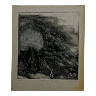 1998 Art by Gina Kail Monoprint Buffalo Metamorphosis 4:6 For Sale