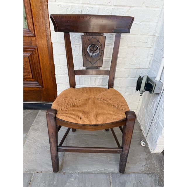 Set of 7 Antique Directoire Chairs For Sale - Image 12 of 14