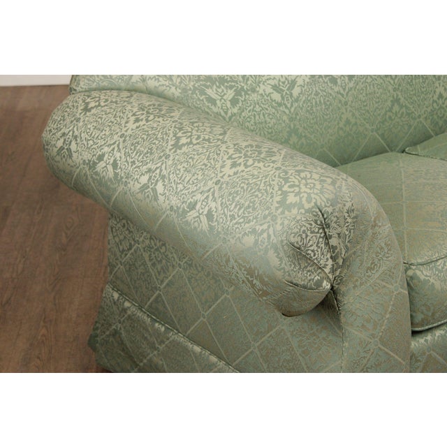 Green EJ Victor Vintage Camelback Loveseat Sofa For Sale - Image 8 of 12