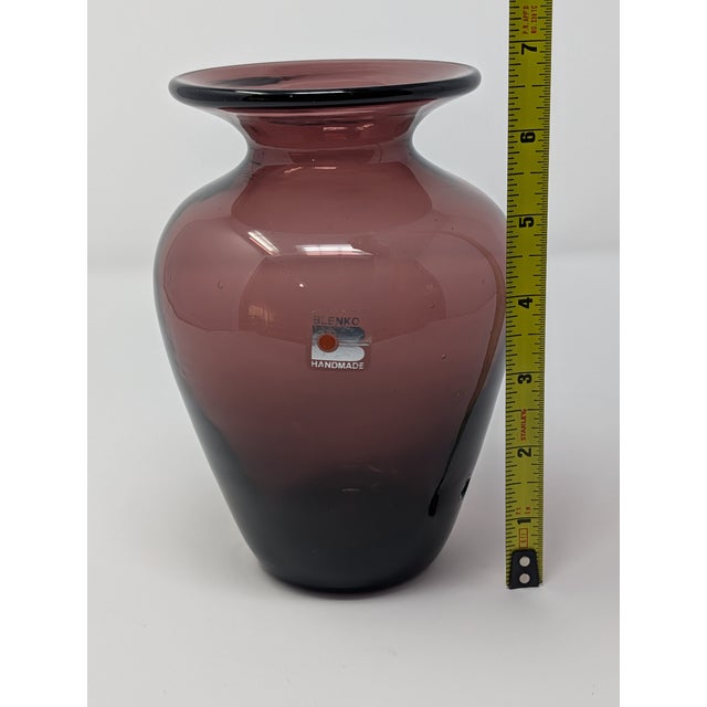 Vintage and Hand Blown Amethyst Glass - 8 Piece Curation Including Blenko and Cambridge Glass For Sale - Image 14 of 18