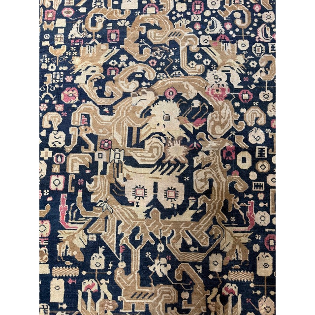 1900s Antique Karabagh Palmette and Floral Runner Rug For Sale - Image 4 of 7