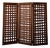 Vintage Wooden Room Divider or Folding Screen in Lattice Weave, 1970s For Sale