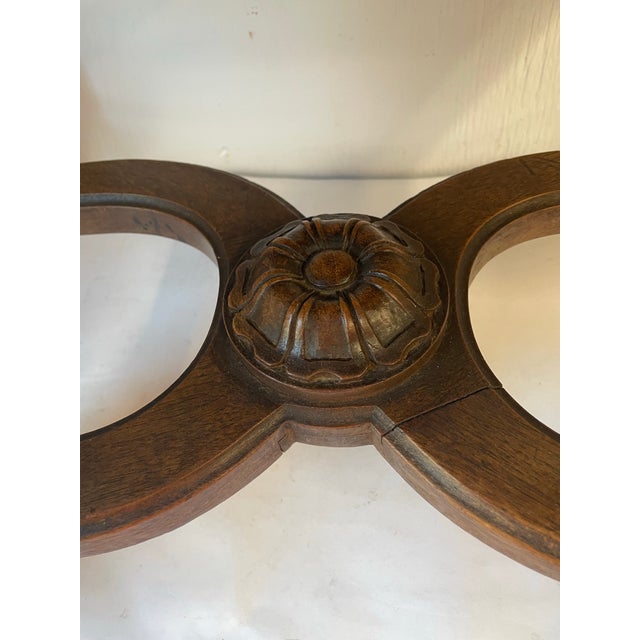 French Carved Wood Upholstered Bench For Sale - Image 10 of 10
