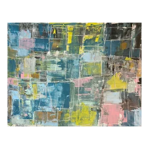 Sarah Trundle, Contemporary Abstract Painting, "Behind the Lines"