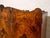 Early 20th Century Vintage Art Deco Burl Wood Wardrobe Armoire With Hand-Painted Botanical Doors For Sale - Image 5 of 9