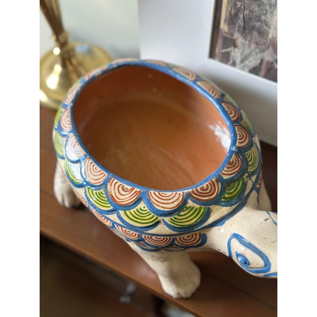 Mexican Vintage Mexican Tlaquepaque Folk Art Terracotta Turtle Tureen / Lidded Covered Dish For Sale - Image 3 of 7