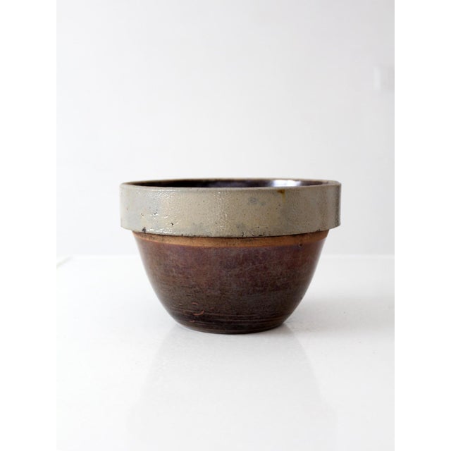 Late 19th Century Antique American Stoneware Mixing Bowl For Sale - Image 5 of 15