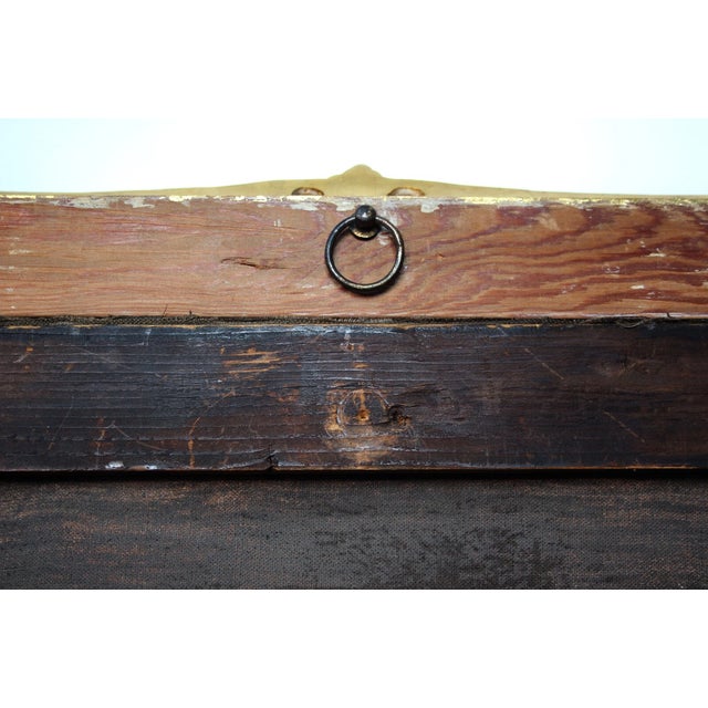 Young Girl with Florals, Early 1800s, Oil on Canvas For Sale - Image 11 of 18