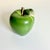 Green 1980s Vintage Boho Chic Arts & Crafts Trompe L’Oeil Green Apple Salt & Pepper Shakers - A Pair For Sale - Image 8 of 14