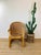 Vintage 1960s Rattan Chair made of rattan natural color woven detail at back measures appx - 22.5"W - 33"T - 25"D great...