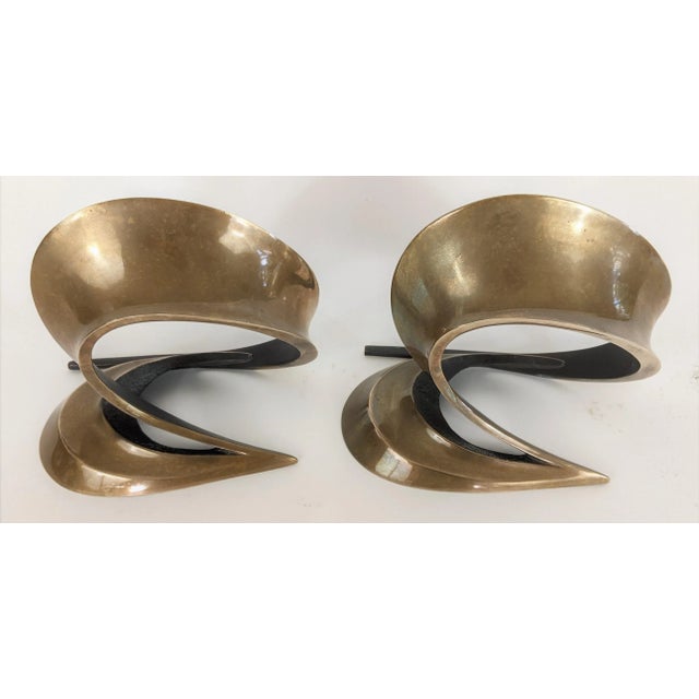 Bob Bennett Vintage Signed Bob Bennett Bookends Sculptures - a Pair For Sale - Image 4 of 11