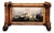 Early 20th Century French Bamboo Jardinière With Hand-Painted Floral Panels For Sale