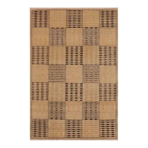 1990s 1990s Contemporary Gabbeh Beige/Tan Wool Rug - 8'11" X 11'9"