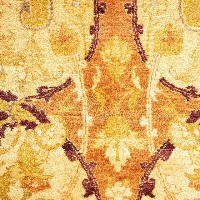Traditional Mogul Collection Hand-Knotted Area Rug - Brown 5' 10" x 9' 6" For Sale - Image 3 of 4