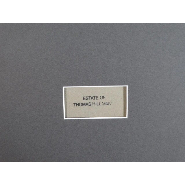 Early 20th Century "Cruise Ship in Hawaii" Gouache Painting by Thomas Hill McKay, Framed For Sale - Image 9 of 11