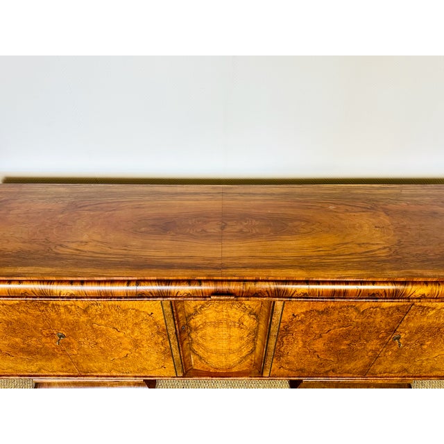 Wood French Art Deco Burr Walnut Sideboard by Jules Leleu, 1930 For Sale - Image 7 of 18