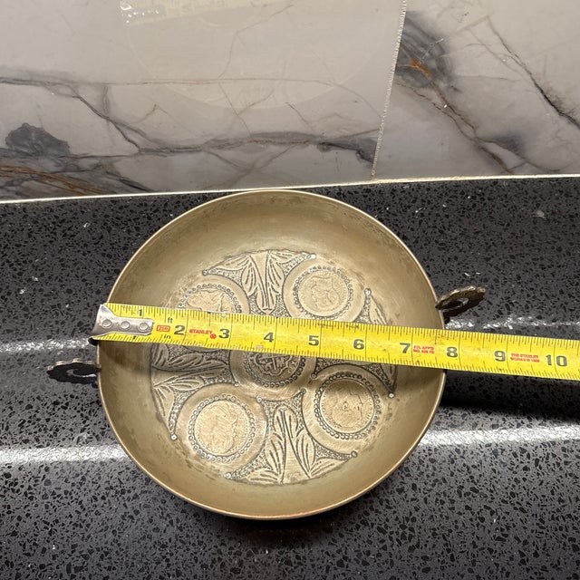 Antique 19c Sterling Silver Spanish Colonial Coin Dish For Sale - Image 4 of 10