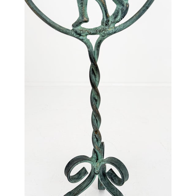 Armatur Wrought Iron Floor Candlestick by Bjerkås, Sweden, 1940s For Sale - Image 3 of 6