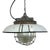 Industrial Grey Enamel Factory Cage Pendant Lamp in Cast Iron from Zaos, 1960s For Sale