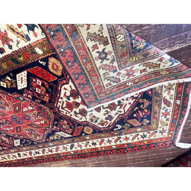 Tribal Antique Caucasian Rug, 3'6" × 12'3" For Sale - Image 3 of 9