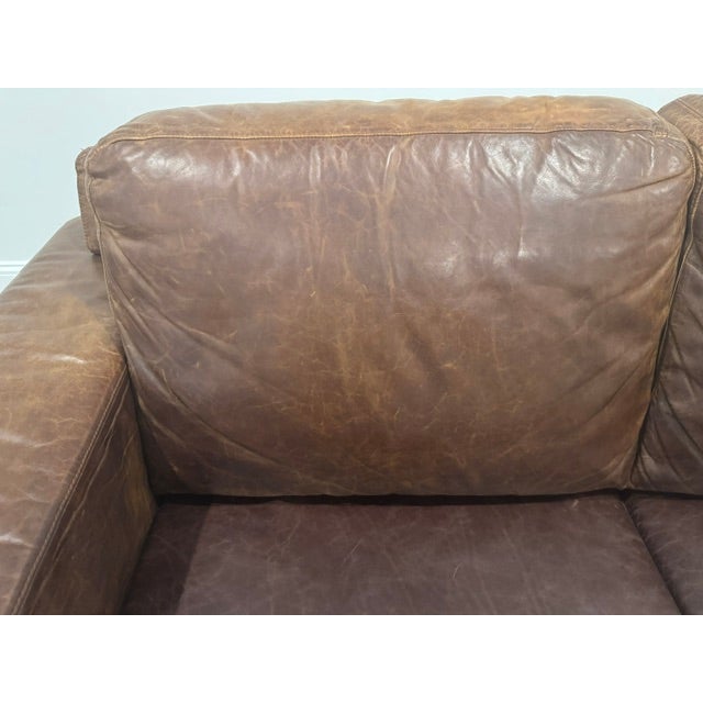 Chocolate Natuzzi Gregory Italian Leather Sofa & Matching Lounge Chair - Model 2191/1834 For Sale - Image 8 of 17