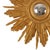 Vintage Convex Sunburst Mirror in Gilt Wood, 1950s For Sale - Image 4 of 17