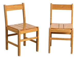 Dining Chairs attributed to Maison Regain for Les Arcs, 1970s, Set of 2