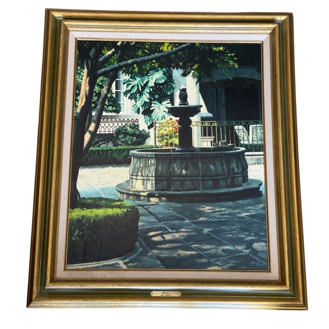 American Late 20th Century Original Oil Painting, ‘Siesta’ by Stan Eckman (American, 1913-1998) For Sale - Image 3 of 11