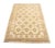 2020s 3'1" X 4'8" Small Ariana Samarkand Collection Soft Honey and Brown Semi Geometric Floral Rug (3' X 5') For Sale - Image 5 of 9