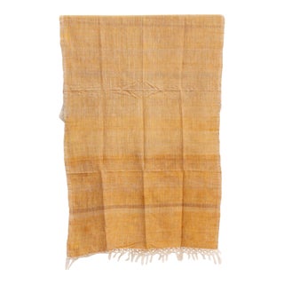Organic Peace Silk Throw, Yellow Sunshine For Sale