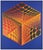 Abstract Late 20th Century Parmenide Geometric Abstract Red Screenprint Victor Vasarely For Sale - Image 3 of 6