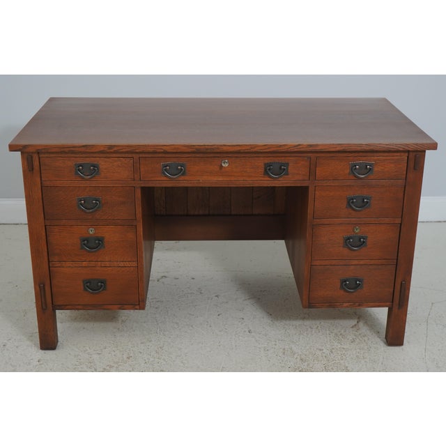 Age: C.2001 Details: Finish no.32 Key Lock Center & Bottom Drawers Dovetailed Drawer Construction High Quality...