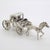 Vintage Italian Handmade Genuine Silver Carriage With Horse Figurine Miniature, Made in Tuscany (Arezzo) For Sale - Image 4 of 10