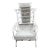 Early 20th Century Heywood Wakefield Attributed White Wicker Platform Rocking Chair For Sale